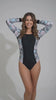 Traje de baño deportivo manga larga estampado