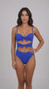 Trikini con doble nudo color azul