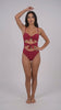 Trikini con doble nudo color rojo