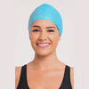 Gorro de natación de silicona turquesa
