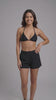 Bikini triangulo con nudos negro