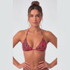 Bikini estilo triángulo clásico estampado negro