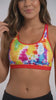 Bikini peto deportivo estampado rojo
