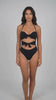 Trikini con doble nudo color negro
