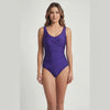 Traje de baño modelador azul brillante