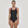 Traje de baño mujer natación con cierre fucsia