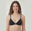 Bikini triangulo básico ajustable negro