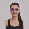 Lentes de natación con correas delgadas morado