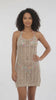Salida de playa vestido tiras beige